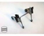 Kawasaki KZ305LTD koplamphouder / koplamp steun frame oren houder / koplampsteun / koplampframe / koplamporen